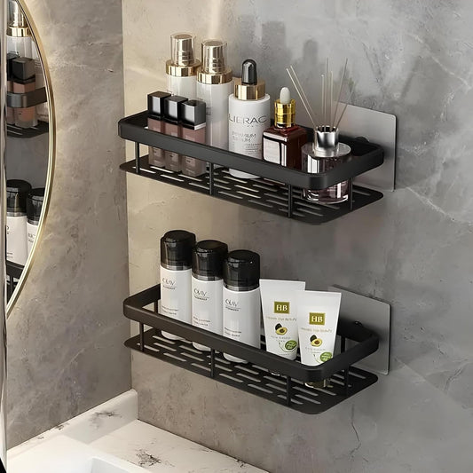 Multipurpose Wall Mounted Bathroom Shelves  (Pack of 2)